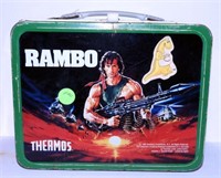 Lot #4808 - Vintage 1985 Thermos Rambo themed