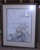 Lot #4815 - Large framed oriental style print