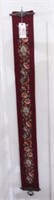 Lot #4823 - Needlepoint floral bell pull 71”