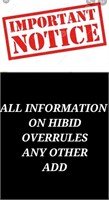 NOTICE ALL INFORMATION ON THIS SITE OVERRULES ANY