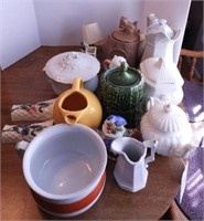Lot #1083 - Selection of tea pots, pitchers,