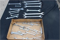 Open end wrenches various sizes
