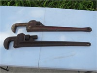 2-Pipe Wrenches, Both 24"