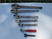 7-Adjustable Crescent Wrenches
