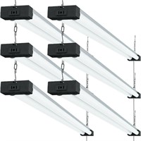 Sunco 6 Pack Industrial LED Shop Light Frosted
