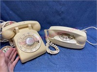 (2) Vintage rotary telephones