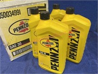 Penzoil SAE 30 motor oil (4 quarts)