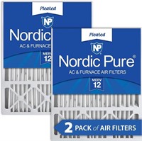 NordicPure 16x25x5 Honeywell/Lennox AC Filters 2PK