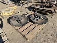 Pallet of Disc Blades & Cultivator Parts