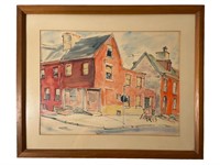 Signed McCarthy Framed Watercolor