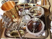 SILVER AND COPPER SERVING PCS