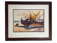Anthony Thieme Framed Watercolor