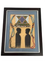 Tribal Choker & Combs Display