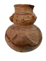 Excavated Pre Colombian Style Figural Vessel
