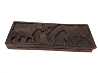 Carved African Mancala/Oware Game