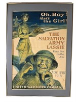 Original WWI Salvation Army Lassie Poster
