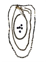 Primitive Shell Money Strings & Glass Trade Beads