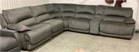 6 Pc Power Recline Fabric Sectional Sofa