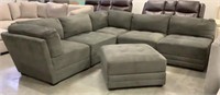 6 Pc Fabric Modular Sectional Sofa