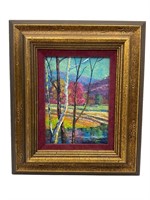 Vernon Wood Signed Oil On Board