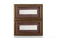 THREE 19th C FRAMED CLASSICAL PLASTER BAS RELIEFS