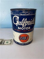 Gulf Pride Motor oil can