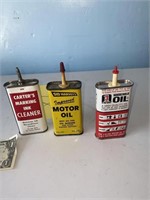 Carters. Sid Harvey. Household oil cans