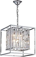 Square Modern Crystal Chandelier