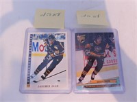 Cartes hockey (2) Jaromir Jagr Fleer '92/Score '93