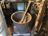 Giant Cast Iron Mortar and Pestle