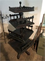 Victorian 4-Tier Revolving Shelf