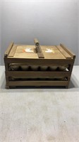 Four Egg carton wooden carrier