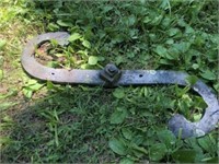 Very Large S-Form Wrought Iron Beam Tie