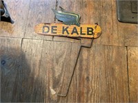 Vintage DeKalb Advertising Sign