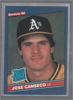 JOSE CANSECO 1986 DONRUSS ROOKIE CARD #39