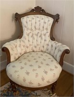 Victorian Tufted Back Armchair