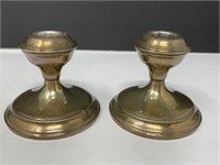 Weighted Sterling Silver Candleholders