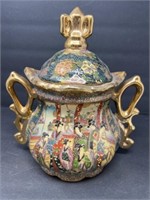 Satsuma Handpainted Oriental Vase