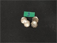 14kt White gold cuff links 3.7 grams