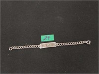 Sterling silver ID bracelet 10 grams