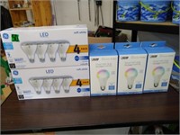 2-4 pks of GE 60wt bulbs &3 Smart bulbs