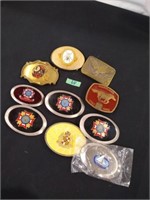Lot Belt buckles Miltary Football & others