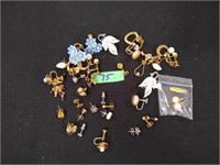 Lot gold colored earring Gold filled