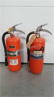 2 FIRE EXTINGUISHERS