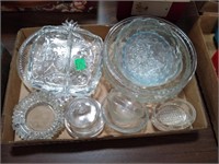 Clear glassware bowls divided dish+more