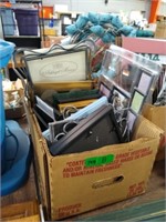 Box lot  misc. picture frames