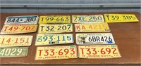 13 misc License plates