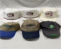 6 hats, 3 Northrup King hats