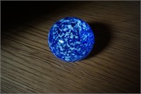 Very Small Blue and White Paperweight