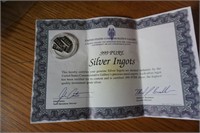 Silver  Ingots .999 pure